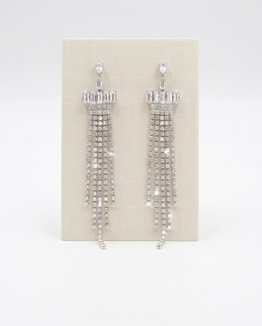 Elegant Long Drop Statement Earrings